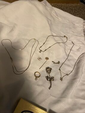 Gold-Toned Jewelry grab bag.